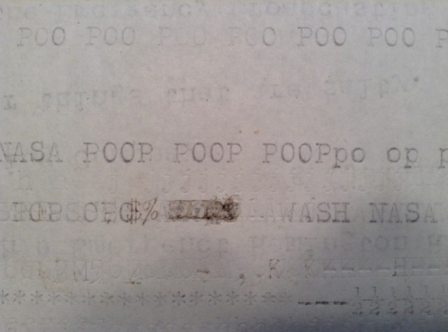 The P and the O worked very well so me typed out "POOP" a lot.